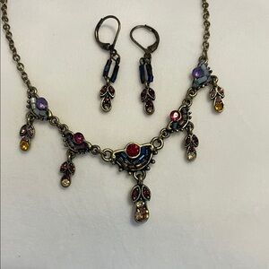 *NEW NO TAG* Elegant Multicolor Necklace and Earring Set